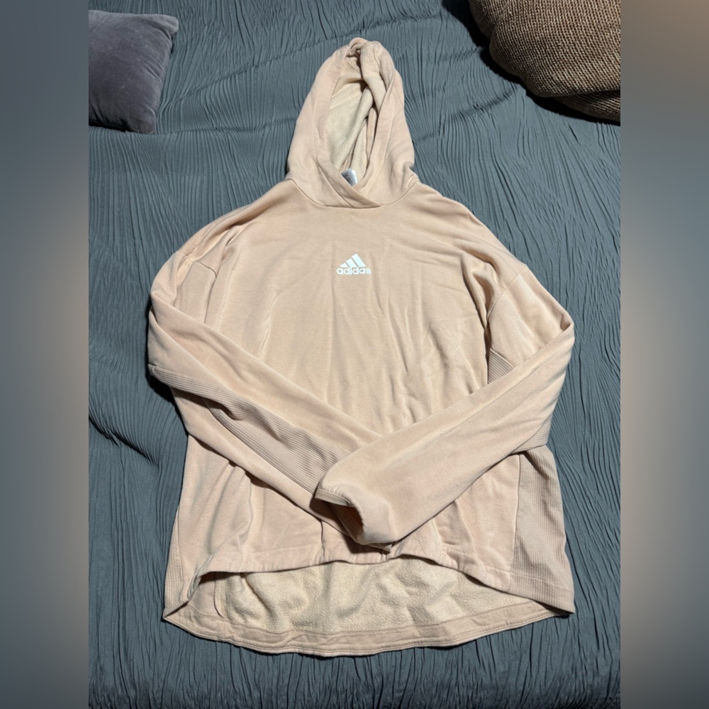 Adidas Tan Fleece Hoodie